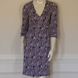 DvF CONSUELO PETITE ZEBRA DRESS  - size 4 - NWOT